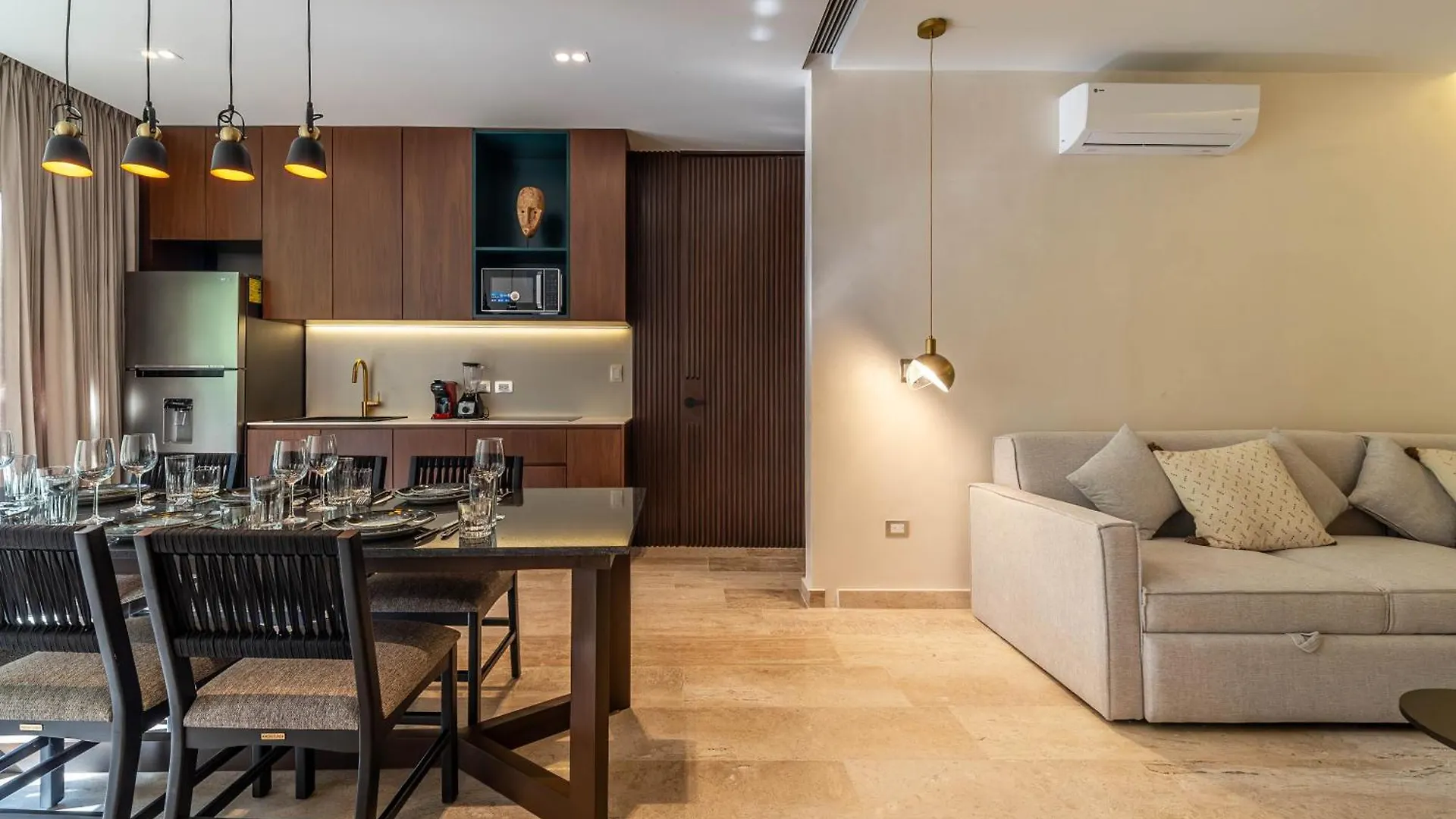 Semesterbostad Lux 2Br With Rooftop Pool, Spa, Gym, Kids Playroom #229 Tulum